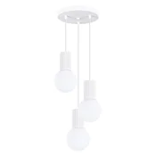Sollux SL.1710 - Luster na sajli HALO 3xG9/8W/230V O 25 cm bela