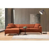 Atelier del Sofa Ugaona garnitura Petra L 145x69x87cm Narandžasta