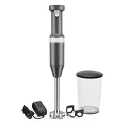 KitchenAid bežični štapni mikser charcoal grey 5KHBBV53EDG