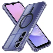Hibridni ovitek Techsuit Shockproof MagSafe za Samsung Galaxy A15 - smoke black