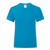 Blue Girls T-shirt Iconic Fruit of the Loom