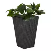 BaA!tenska saksija Blommor A 31xV50 crna mat ( 6401241 )