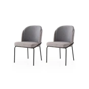 Hanah Home Set trpezarijskih stolica Dore 175 V2, 2 komada, Sivi