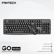 Tastatura + Mis Wireless Fantech WK-894 US crna