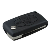 CAR 888 ACCESSORIES Kucište oklop kljuca 4 dugmeta za Va2/Ce0523 Peugeot/Citroen crno