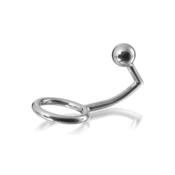 METALHARD COCK RING INTRUDER WITH ANALBEAD 30MM