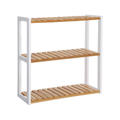 Kopalniška polica iz bambusa, 3-nivojsko nastavljivo držalo za rastline 60 x 54 x 15 cm | SONGMICS