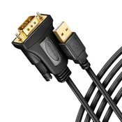 AXAGON ads-1pqn adapter usb 2.0 > rs-232 serijska vrata, 1,5 m kabla, ftdi čip