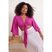 Trendyol Curve Ženska bluza Tbbss24Af00071, Roze