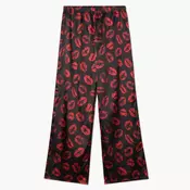 Cropp - Pantalone s printom - CRNO