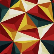 ZUNANJI DEKORATIVNE TKANINE OXFORD - Motiv 3D trikotnikov I DX072