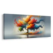 Slika fantastično drevo življenja v barvah - 120x60