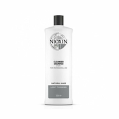 Nioxin Čiščenje šampon za fino naravnih las tanjšanje nekoliko System 1 (Shampoo Clean ser System 1) (Obseg 300 ml)