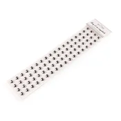 Samolepilno srce na lepilnem traku O10 mm - srebrno (12 kartic)