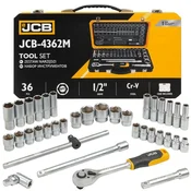 Set alata za prirucne kljuceve s nastavcima za kotace 1/2 36 kom JCB