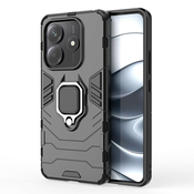 Robusten ovitek Impact X Ring za Xiaomi Redmi Note 14 5G - črn