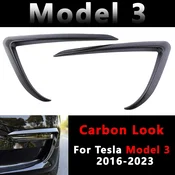 Okrasni okvir sprednje meglenke za Tesla Model 3/Y – Barva: Ogljikova Vlakna Sijaj, Model: Tesla Model 3