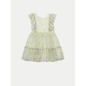 Abel & Lula Poletna obleka 5046 Zelena Regular Fit