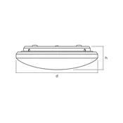 OSRAM LED stropna svetilka ORBIS PURE, bela, O 40 cm, 24 W - Dnevna soba/jedilnica - Sodobni - Aluminij