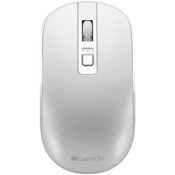 2.4GHz Wireless Rechargeable Mouse with Pixart sensor, 4keys, Silent switch for right/left keys,DPI: 800/1200/1600, Max. usage 50 hours for one time full charged, 300mAh Li-poly battery, Pearl-White, cable length 0.6m, 116.4*63.3*32.3mm, 0.075kg
