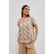 Marisse Womens T-Shirt L-Ts-4053 L.Beige