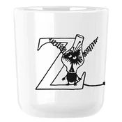 Plastični lonček MOOMIN ABC 200 ml, črka Z, bela, RIG-TIG