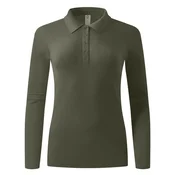 EXPLODE SUNNY LSL ženska pamucna polo majica dugih rukavam2 Boja: Maslinasta Velicina: XL