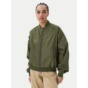 Save The Duck Bomber jakna D32105W TWIL20 Zelena Oversize