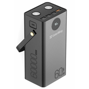 ColorWay powerbank/ 60 000 mAh/ 4x USB QC3.0/ USB-C Power Delivery 65W/ LED/ črna