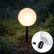 Zunanja svetilka bela 25 cm, vključno z LED IP44 solar RGBW - Ludger