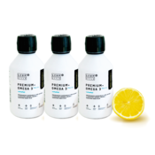 Premium + Omega 3 olje z okusom limone 250 ml TRIO (trojno pakiranje)