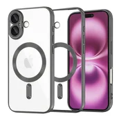 Ovitek Techsuit Luxury Crystal MagSafe za iPhone 16 Plus - črn