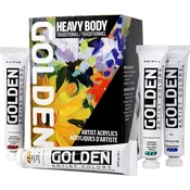 Golden Artist Colors Heavy Body Traditional Set akrilnih barv 7 x 22 ml