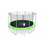 LEGONI Trampolin FUN sa zaštitnom mrežom 366cm, zeleni