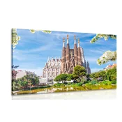Slika katedrala v Barceloni - 120x80