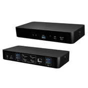 i-tec Univerzalna inteligentna priklopna postaja z dvema zaslonoma, Power Delivery 100 W