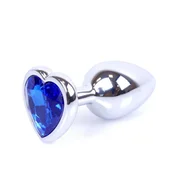 Gardj Europe MyLove Toys – Srebrni nakit Srčni PLUG – temno modra
