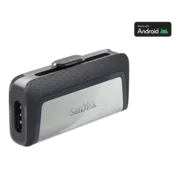 SanDisk Ultra Dual Drive USB-C ključek, 128 GB, USB 3.2 Gen 1, črn/srebrn