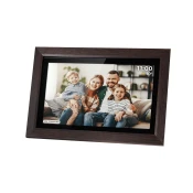Dodirnite digitalni okvir za fotografije Frameo Wi-Fi zvucnik 15.6  Les + App