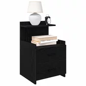 Nocni ormaric s 2 ladice crne boje 40x36,5x62 cm