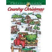 Creative Haven Country Christmas Coloring Book