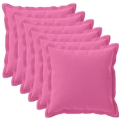 vidaXL Prevleka za blazino 6 kos HOUTEN Roza 70 x 70 cm Poliester