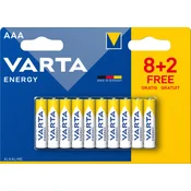 Varta Energy AAA baterije, 8+2 kom