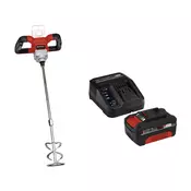 Einhell Aku. Mešac za boju i malter TE-MX 18 Li i Power-X-Change 18V 4,0 Ah Starter-Kit