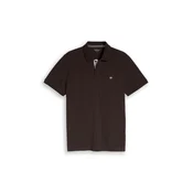 TOM TAILOR Majica temno rjava / bela