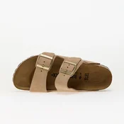 Birkenstock za ženske. 1029260 Usnjene sandale Arizona Leve beige (40), Bež, Ravna stran, Ni, Priložnostno