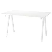 TROTTEN Radni sto, bela, 140x80 cm