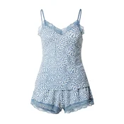 Hunkemöller Kratke hlače za spanje Cami  modra/bela