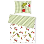The Grinch POSTELJNINA GRINCH 140/200 cm saten večbarvno
