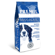 Premil MAXI ADULT - granule 18/9 - hrana za normalno aktivne pse 2,5kg